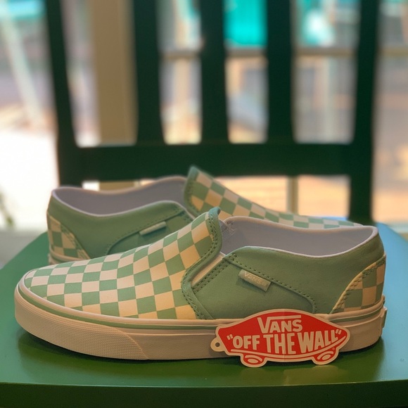 Vans Shoes - Vans Asher Checkerboard Slip-On Sneakers NWOT